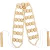FRCOLOR Roller Massager da Schiena in Legno Beige, Massaggiatore