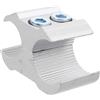 Anneome Morsetto Flessibile Tubo per Diametro e Installazione Adatto da Lega Alluminio, Facile 19mm 22mm, Accessorio Tubi per Sedia Rotelle Uso Indoor e Outdoor