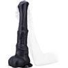 Generic Realistic 15in Horse Anal Plug Body-Safe PVC Black Durable Adult Sensual Toy for Men Women Waterproof