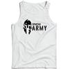 DRAGOWA spartan army canottiera da uomo 160g/m2, bianca,