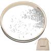 Aemrovi Ocean Drum - Tamburo di mare con guscio in legno duro e perline ondulate (30,5 cm)