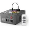 Osusuent Macchina del Fumo 1500W con Telecomando 6 LED RGB, Macchina della Nebbia Portatile Effetti Stroboscopici e Striscia Luminosa da Discoteca DMX512 per Halloween Matrimon Feste Spettacoli Teatrali