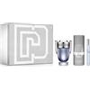 paco rabanne Set Paco Rabanne: Invictus, deodorante spray per uomo 150 ml + Invictus, eau de toilette per uomo 100 ml + Invictus, eau de toilette per uomo 10 ml