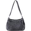Ausing Borsa a Tracolla in Tela da Donna Borsa Donna Tote Bag Borsa Shopper Borsa Nera
