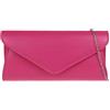Girly Handbags Pochette da donna a busta semplice, Fucsia, Medium