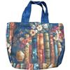Generic Borsa trapuntata con design a libro | Borsa a tracolla vintage da donna, per insegnanti, studenti, scuola, università, lavoro, viaggi, palestra, shopping