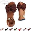 Generic Sandali piatti da donna con perle con fiocco, sandali estivi 2026 appartamenti con cinturino sul retro eleganti scarpe da scivolo per le vacanze