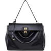 NGGU Borsa tote da donna in pelle scamosciata e pelle, borsa a tracolla in morbida pelle per donne, borsa a tracolla per viaggi e lavoro, 01 Nero, Large