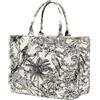 Leanoria Lusso Grande Tote Bag Retro Ricamo Jacquard Borsa Cotone Lino Borse per le Donne