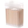 PIQIUQIU 500 tamponi di cotone appuntiti, piccoli tamponi di cotone, manico in legno, per