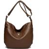 BUKESIYI Donna Borse a Spalla Borsa a Mano Firmate Borse a Tracolla Elegante Tote 2025 PU Pelle IT77475 Marrone