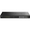 D-Link Switch di rete D-Link DGS-1018P Non gestito Gigabit Ethernet (10/100/1000) Supporto Power over (PoE) Nero [DGS-1018P/E]