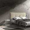 MOMMA HOME - Testiera da Letto - Modello Sukla - Beige - 160 x 60 cm - Rivestita in Tela con Filo di Bottoni Imbottita - Accessori per Appendere - Testiera per Letto Camera da Letto