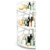 HERCHR Mensola da Bagno angolare da appoggio a 3 Livelli, Risparmio di spazio scaffale per doccia, Portaoggetti Libreria Cava Scolpita Mobile, organizer multifunzione per cucina, camera da letto