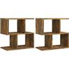 vidaXL Comodini Rovere Fumo 2pz 50x30x51,5 cm in Legno Multistrato