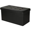 PREZIOSA HOME Pouf Contenitore Panca Baule Ecopelle Arredo Salotto Moderno Pouff