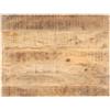 vidaXL Piano Tavolo in Legno Massello di Mango 25-27 mm 90x70 cm