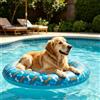 Generico Zattera Galleggiante per Animali Domestici, Galleggiante Gonfiabile per Piscina per Cani, Antiscivolo AntiGraffio, Design Leggero e Portatile, per Cani Estivi Giochi Acquatici Bagno Spiaggia