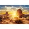 Sheens Poster per Acquario di Pesci Acquario Stile Sun e Desert Addensato Adesivo per sfondi statico in plastica per terrari Adesivi in PVC [61 * 41cm] Oggetti
