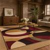 ARUGYTEI Tappeto,140 x 200 cm, Moderno bordeaux beige arancione giallo nero verde, Tappeti Soggiorno Camera Da Letto Salotto Carpet for Bedroom