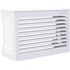 TECNOSYSTEMI Copertura Cover Protettiva estetica per unità esterna grigio del Climatizzatore Copri Condizionatore Pompa di Calore Rigida in Alluminio Avorio (cod. SCD500172 "TS-COVER" MEDIUM)