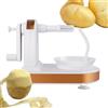 Generic Peeller arancioni con manovella - pelapate irritabili a mano per, pelapina di cibo sicuro, pelapapo di frutta, pelapapo di frutta | Hand -Cranked Kitchen Helpers, Core di cucina, pelapatini