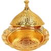 jerss Zuccheriera d'Oro Cucina Regalo Contenitore Decorazione Lega di Zinco Dishjar Ovale Tavolo Matrimonio retrò Squisito Vintage Tacchino Placcato Oro Riempitivi per Vasi