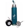 LLAMITA Mate Llamita Thermos per Yerba Mate 3 in 1 - Borraccia Termica in Acciaio Inox con Tazza Integrata e Cannuccia (Bombilla) - Sistema auto-cebante (Verde Militare, 750)