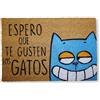 KOKO DOORMATS Zerbino Ingresso Esterno Simpatico 40x60cm, Espero que te gusten los Gatos