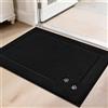 BEQHAUSE Zerbino 50 x 80 cm, assorbente, per interni, porta di casa, corridoio, colore nero