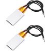 QUARKZMAN 2 pezzi Elemento riscaldante PTC Piastra riscaldante AC DC 220V | PTC, involucro alluminio ceramica pellicola poliammidica, riscaldatore, 3W-75W 80°C, termostato ceramico