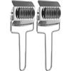UTHCLO Taglia Pasta Manuale 2 Pezzi in Acciaio Inossidabile per Cucina | Strumento Versatile, Taglio Uniforme a Rullo, per Spaghetti Fatti in Casa e Ingredienti Tritati