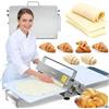 ZEEKYFOR Sfogliatrice Pieghevole Portatile con Spessore Regolabile da 0 a 25 mm, Macchina per Sfoglia Commerciale per Croissant, Pizzerie e Panifici 60x30cm