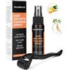 LOPHE Derma Roller, Professionale Micro Rullo Siero per la Capelli, Microneedle Derma Roller Barba, Stimola la Crescita Della Barba e dei Capelli