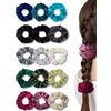 Willingood Scrunchies - Elastici per capelli da donna, in velluto, colorati | Elastici per coda di cavallo, accessori per capelli, idea regalo per mamma, fidanzata, ragazza, donna
