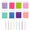 SLIAXINT 800 Pezzi Microbrush applicatori scovolini ciglia scovolino flessibile pennelli microbrush testina di spazzola ultrafine per laminazione per extension ciglia trucco detersione