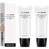 QYJLOFMVE CC Cream, SPF 50, Crema Idratante Colorata per Pelli Mature, Fondotinta Uniformante per L'incarnato, Primer per il Trucco, Correttore Illuminante, Impermeabile, Di Lunga Durata, Controllo Dell'olio
