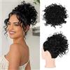 RPAEOY Chignon Riccio Disordinato Coda Cavallo Elastico Posticcio Capelli Sintetici Volumizzante Naturale