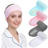 Noaxylic 4 Pezzi Fascia Capelli Donna Trucco, Fascia Spa in Microfibra Morbida e Assorbente, Fascie Regolabile con Velcro, Fasce per il Lavaggio del Viso, per Lavaggio Viso, Trucco, Doccia, Yoga