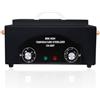 Creacloud Sterilizzatore Manicure Professionale, Aria Calda 200°C, Calore Secco, Scatola 1,5L 300W, Timer 0-60 min, per Salone Chiodo, Parrucchiere e Dentist