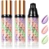 Domality 2 Pezzi Primer 3 in 1 per il Viso Prima del Trucco, SPF 50 PA, Primer Correttore del Colore in un Solo Passaggio, Crema Solare Isolante, Controllo del Sebo, Uniforma il Tono Della Pelle, Pelle Luminos