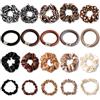 Piacolnic 25 Pezzi Scrunchies per Capelli, Look da Elastici per Capelli in Seta con Motivo Leopardato, Elastici per Capelli in Raso per Uso Quotidiano Sportivo Scolastico e Diverse Acconciature