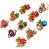 POPETPOP Set 10 Pinze per Chioma Piccole Donna Clip per Chioma Vintage in Acrilico e Lega, Comode da Indossare e Resistenti per Uscite e Uso Quotidiano Stile Casuale