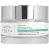 Linfa Cosmetics Anti-Age H24 Crema Viso Antietà, Idratante Antirughe con Acido Ialuronico, Coenzima Q10, Vitamina A, Jojoba e Karité, Trattamento per Pelle Matura Luminosa e Compatta, 50 ml