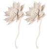 UTHCLO Diffusore con Fiori di Paglia Beige, Bastoncini Profumati 2 Pezzi con Corda di Cotone per Aromaterapia in Bagno e Camere da Letto