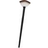 RRunzfon Piccolo pennello da trucco a forma di ventaglio per guance, viso, cipria, fondotinta, fard, terra.