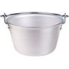 Baldassare Agnelli Pentole Agnelli ALMA14422 Paiolo per Polenta, in Alluminio, con Manico ad Arco, Acciaio Inossidabile, 3.5 Litri, Argento