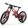 Generisch Modello universale di bicicletta a dita, scala 1:10, modello di mountain bike a dita giocattolo, modello di mountain bike a dita decorazione, mini bicicletta a dita in miniatura, mini