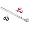 miamiXa Miniature per case delle bambole e gnomi, buoni regalo, mini mondo fai da te, forbici e metro a nastro, 2-16 cm, 3 pezzi