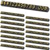 PATIKIL 15 Set Cubo Prezzi Display Supporto Etichetta Prezzi Nero/Oro S